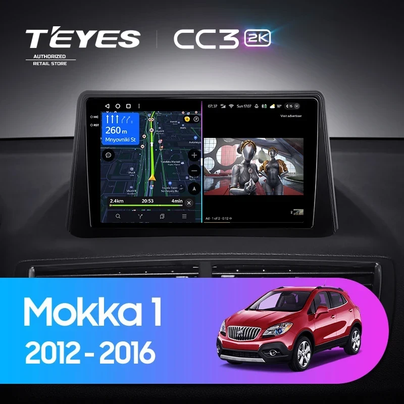 Штатная магнитола Teyes CC3 2K 6/128 Opel Mokka 1 (2012-2016)