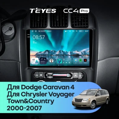 Штатная магнитола Teyes CC4 Pro 12/256 Chrysler Town &amp; Country 4 RS (2000-2007) Тип-B