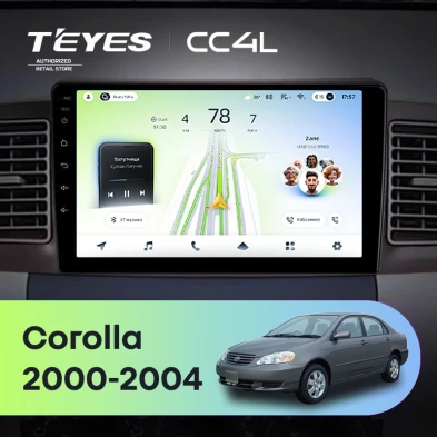 Штатная магнитола Teyes CC4L 6/64 Toyota Corolla E130 E120 (2000-2004)