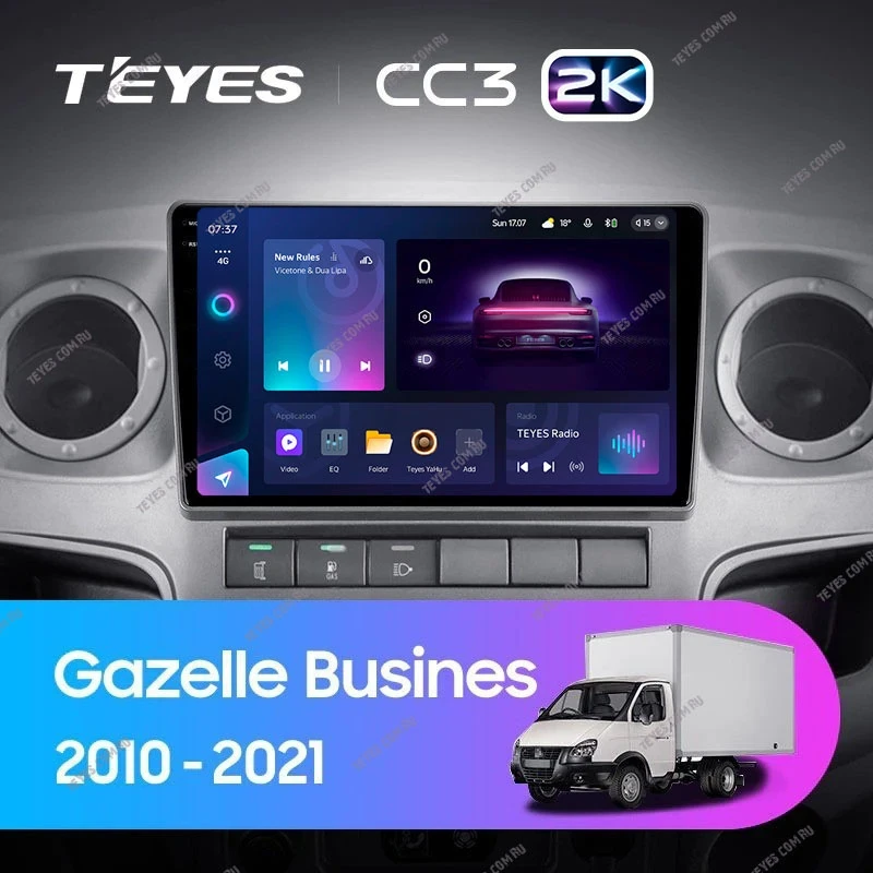 Штатная магнитола Teyes CC3 2K 4/32 для GAZ Gazelle Busines (2010-2021) F2
