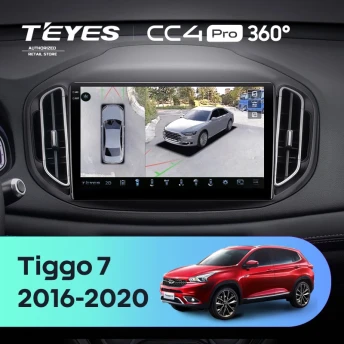 Штатная магнитола Teyes CC4 Pro 360 12/256 Chery Tiggo 7 (2016-2020) F2