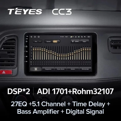 Штатная магнитола Teyes CC3 4/32 Honda HR-V (2015-2018)