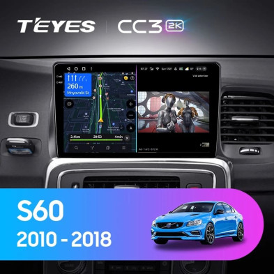 Штатная магнитола Teyes CC3 2K 4/32 Volvo S60 Y20 (2010-2018)