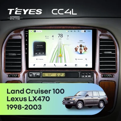 Штатная магнитола Teyes CC4L 6/64 Toyota Land Cruiser 100 (1998-2003) F1