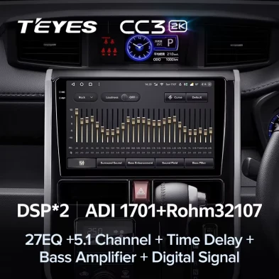 Штатная магнитола Teyes CC3 2K 4/64 Toyota Tank (2016-2023) Правый руль