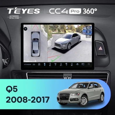 Штатная магнитола Teyes CC4 Pro 360 12/256 Audi Q5 8R (2008-2017) Тип-B (11")