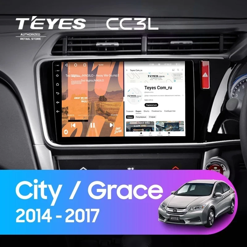 Штатная магнитола Teyes CC3L 4/32 Honda Grace (2014-2017) Тип-A Правый руль
