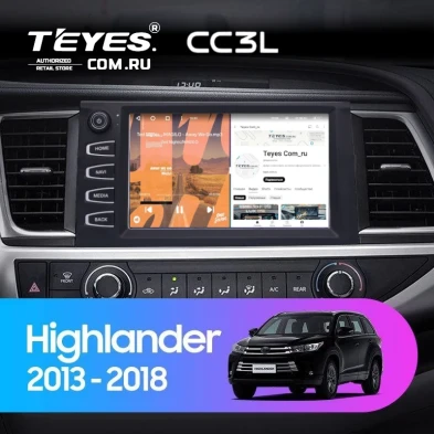 Штатная магнитола Teyes CC3L 4/64 Toyota Highlander 3 XU50 (2013-2018) F2 с кнопками