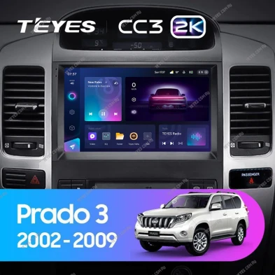 Штатная магнитола Teyes CC3 2K 4/64 Toyota Land Cruiser Prado 120 (2002-2009) F3