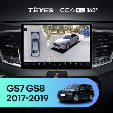 Штатная магнитола Teyes CC4 Pro 360 8/128 GAC GS7 GS8 (2017-2019) (11")