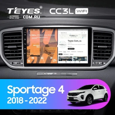 Штатная магнитола Teyes CC3L WiFi 2/32 Kia Sportage 4 QL (2018-2022) Тип-A