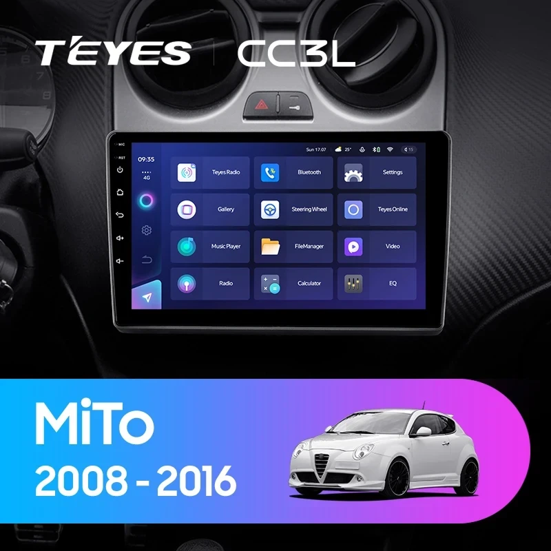 Штатная магнитола Teyes CC3L 4/32 Alfa Romeo MiTo 955 (2008-2016)