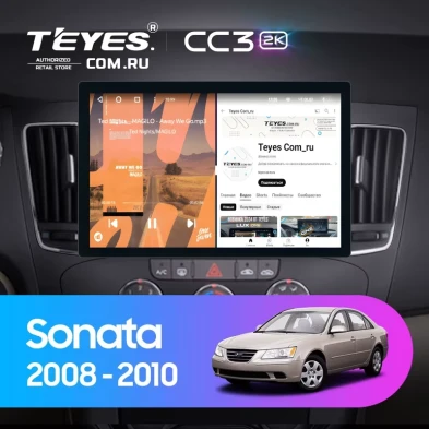Штатная магнитола Teyes CC3 2K 4/32 Hyundai Sonata NF (2008-2010) F2 (11")