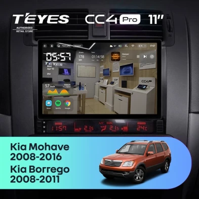 Штатная магнитола Teyes CC4 Pro 8/128 Kia Mohave (2008-2016) (11")