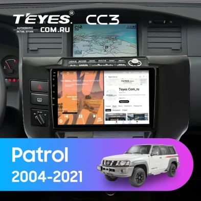 Штатная магнитола Teyes CC3 4/32 Nissan Patrol V 5 Y61 (2004-2021) F3 (черный)