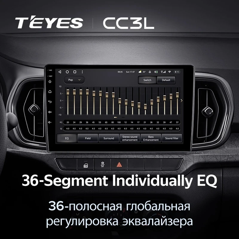 Штатная магнитола Teyes CC3L 4/32 LADA Iskra SW Cross (2025-2026) Тип-A