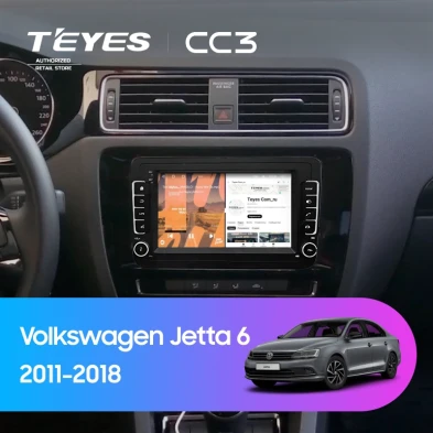 Штатная магнитола Teyes CC3 4/32 Volkswagen Jetta 6 (2011-2018) (с кнопками) 7"