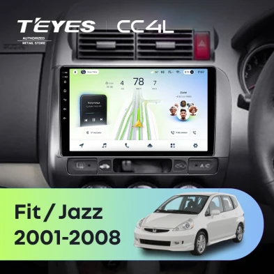 Штатная магнитола Teyes CC4L 6/64 Honda Fit GD (2001-2008) Правый руль