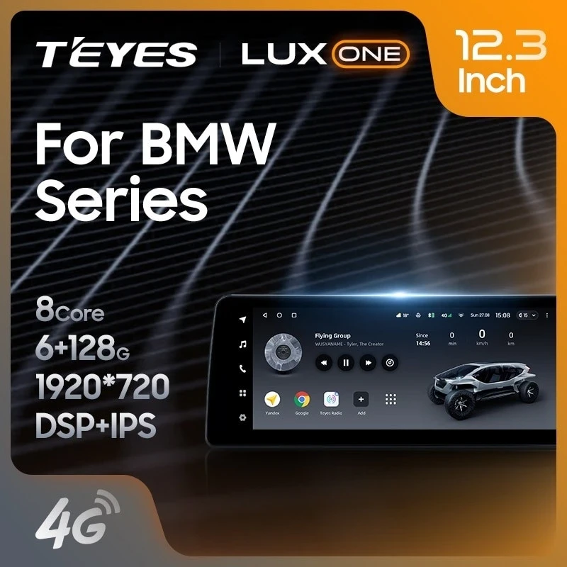 Штатная магнитола Teyes LUX ONE 6/128 BMW X6 E71 (CIC) (2010-2014)