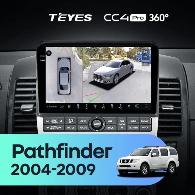 Штатная магнитола Teyes CC4 Pro 360 8/128 Nissan Pathfinder R51 (2004-2009) F2