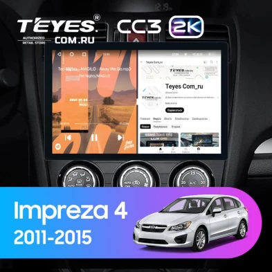Штатная магнитола Teyes CC3 2K 6/128 Subaru Impreza 4 (2011-2015) Тип-A (11")