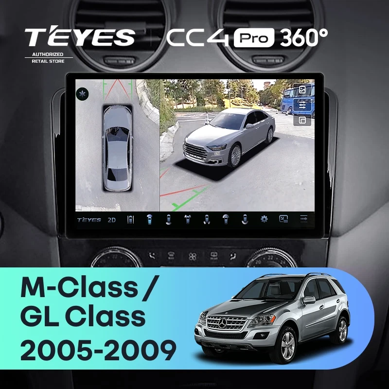 Штатная магнитола Teyes CC4 Pro 360 12/256 Mercedes-Benz GL-Class (2005-2009) F1 (13")