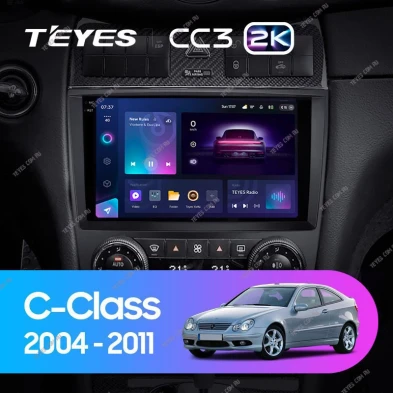 Штатная магнитола Teyes CC3 2K 4/32 Mercedes-Benz C-Class W203 CL203 C209 A209 (2004-2011)