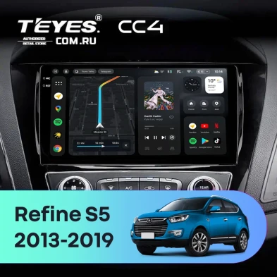 Штатная магнитола Teyes CC4 8/128 JAC Refine S5 (2013-2019)