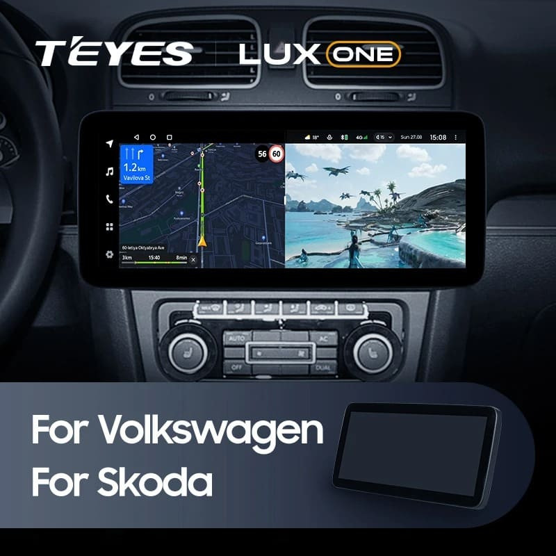 Штатная магнитола Teyes LUX ONE 360 6/128 Volkswagen Golf 8 (2008-2016)