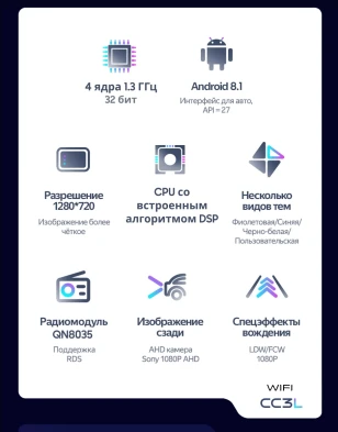 Штатная магнитола Teyes CC3L WiFi 2/32 Lifan Breez (520) (2005-2014)