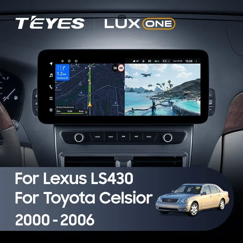 Штатная магнитола Teyes LUX ONE 360 6/128 Lexus LS430 XF30 (2000-2006)