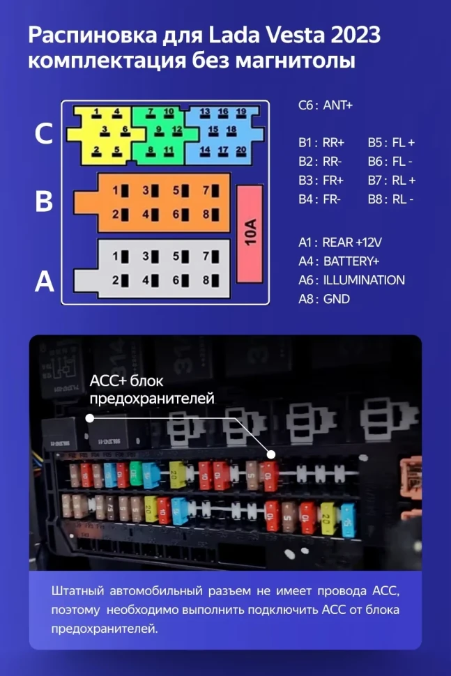 Штатная магнитола Teyes CC3L WiFi 2/32 Lada Vesta (2023-2026) F2 Тип-B