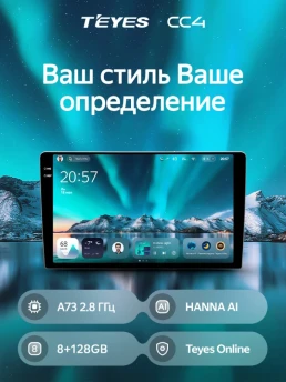 Штатная магнитола Teyes CC4 6/64 Honda Fit 4 (2020-2024) Тип-B Правый руль