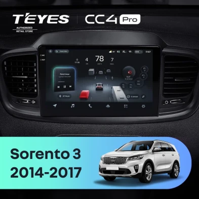 Штатная магнитола Teyes CC4 Pro 8/128 Kia Sorento 3 Prime (2014-2017) Тип-B