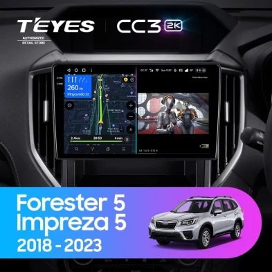 Штатная магнитола Teyes CC3 2K 4/64 Subaru Forester 5 (2018-2023)