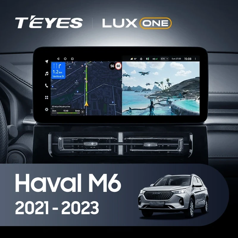 Штатная магнитола Teyes LUX ONE 6/128 Haval M6 (2021-2023)