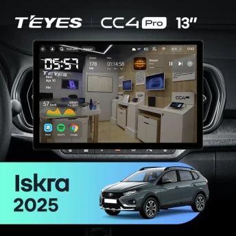Штатная магнитола Teyes CC4 Pro 12/256 LADA Iskra SW Cross (2025-2026) Тип-A (13")