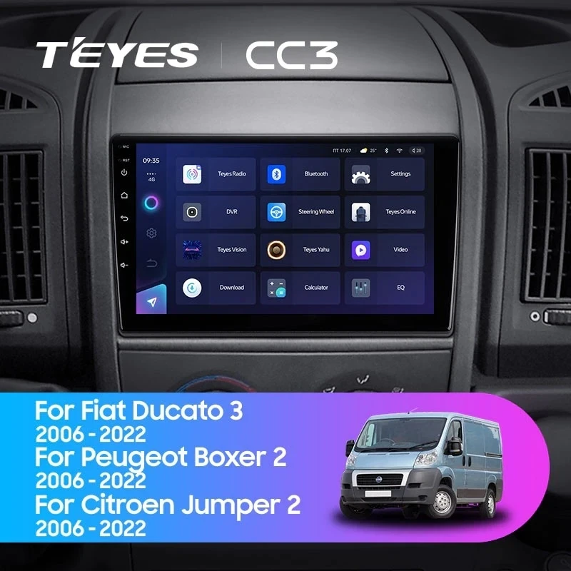 Штатная магнитола Teyes CC3 4/32 Citroen Jumper 2 (2006-2022)