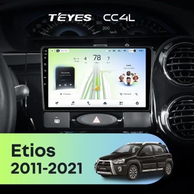 Штатная магнитола Teyes CC4L 6/64 Toyota Etios (2011-2021)