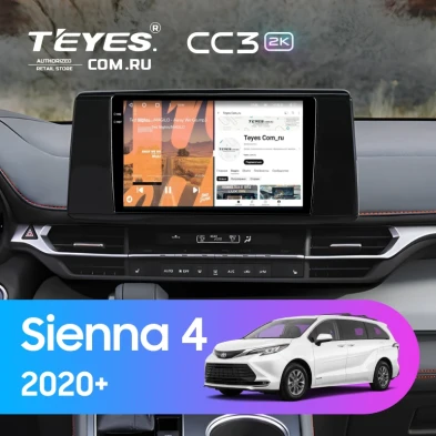 Штатная магнитола Teyes CC3 2K 4/64 Toyota Sienna 4 (2020-2026)