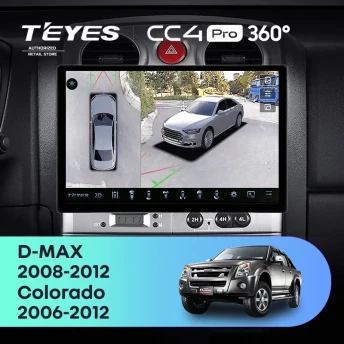 Штатная магнитола Teyes CC4 Pro 360 12/256 Isuzu D-Max (2008-2012) (13")