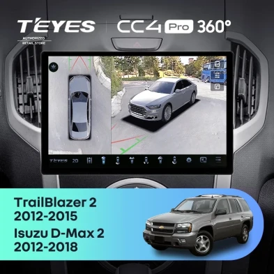 Штатная магнитола Teyes CC4 Pro 360 12/256 Isuzu D-Max 2 (2012-2018) (13")