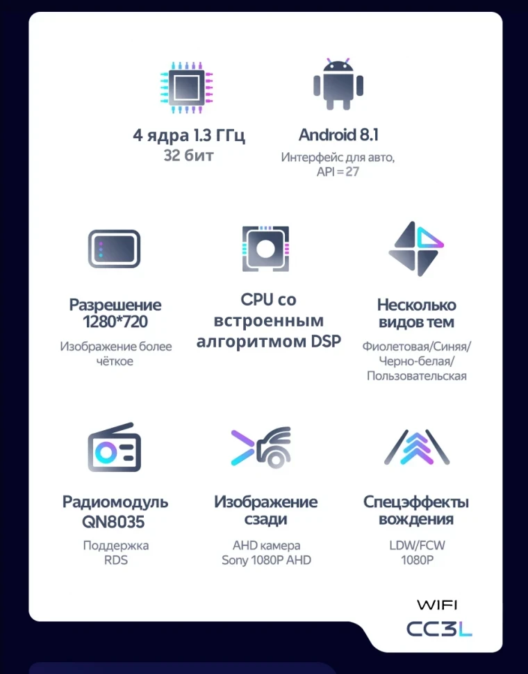 Штатная магнитола Teyes CC3L WiFi 2/32 GAC Trumpchi GS3 GE3 (2017-2021)