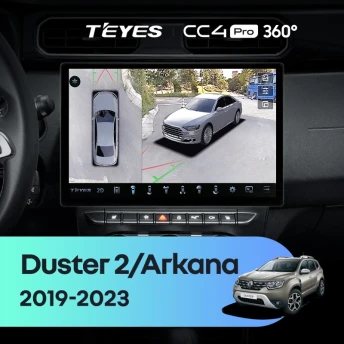 Штатная магнитола Teyes CC4 Pro 360 12/256 Renault Arkana (2019-2023) F2 (13")