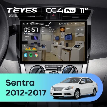 Штатная магнитола Teyes CC4 Pro 12/256 Nissan Sentra B17 (2012-2017) (11")