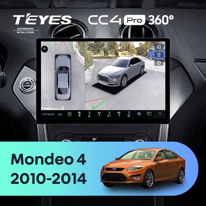 Штатная магнитола Teyes CC4 Pro 360 8/128 Ford Mondeo 4 (2011-2014) (13")