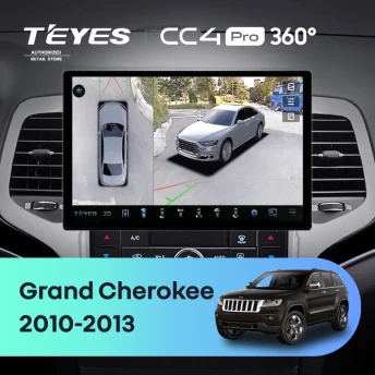 Штатная магнитола Teyes CC4 Pro 360 12/256 Jeep Grand Cherokee WK2 (2010-2013) (13")