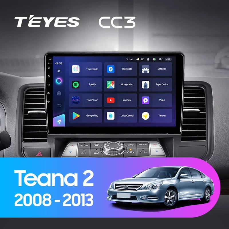 Штатная магнитола Teyes CC3 4/32 Nissan Teana J32 (2008-2013) Тип-A