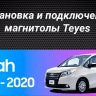 Штатная магнитола Teyes CC3L 4/32 Toyota Noah R80 (2014-2020) F1 Правый руль