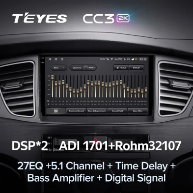 Штатная магнитола Teyes CC3 2K 4/32 Kia Cadenza K7 (2011-2012)